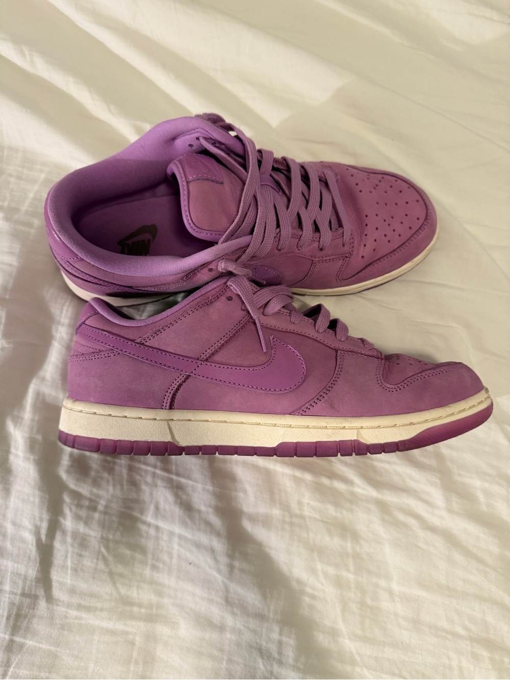 Nike Purple Low-Top Suede Sneakers